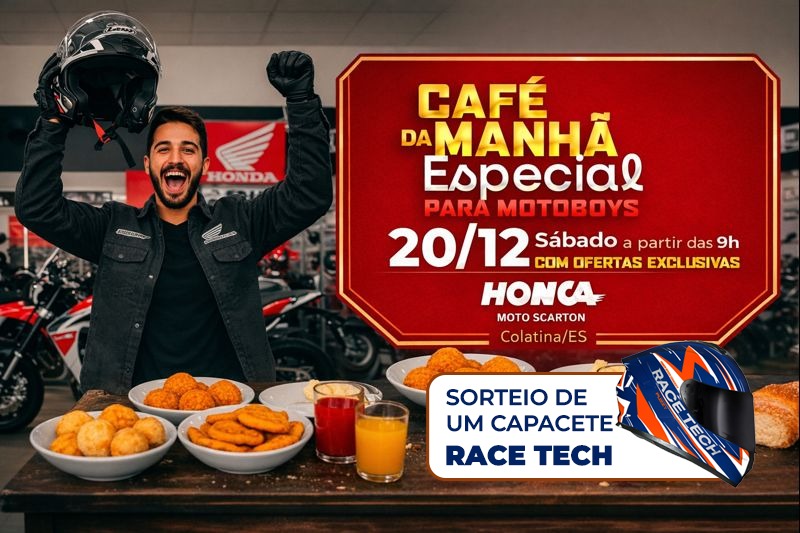 Café da Manhã Especial para Motoboys Honda